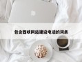 广汉包含西峡网站建设电话的词条